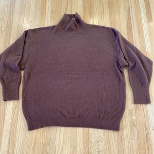 Aritzia Wilfred Free Hush Chenille Sweater - Size XL in Rich Mocha Brown